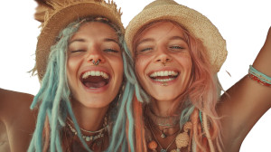 Boho Women Dancing Vinyl Car Decal Sticker – Waterproof & UV-Resistant 8"