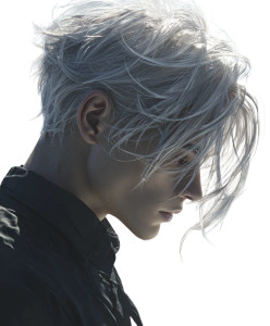 White-Haired Man V2 Vinyl Car Decal Sticker – Waterproof & UV-Resistant 8"