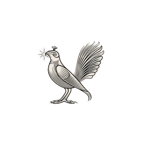 Elegant Bird Logo Vinyl Car Decal Sticker – Waterproof & UV-Resistant 8"