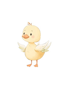 Cute Cartoon Duck V7 Vinyl Car Decal Sticker – Waterproof & UV-Resistant 8"