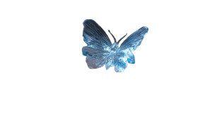 Crystal Butterfly Hands Vinyl Car Decal Sticker – Waterproof & UV-Resistant 8"