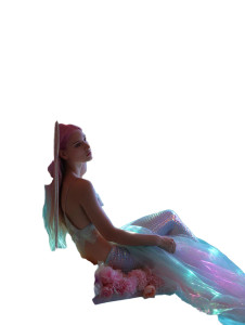 Pastel Mermaid Vinyl Car Decal Sticker – Waterproof & UV-Resistant 8"