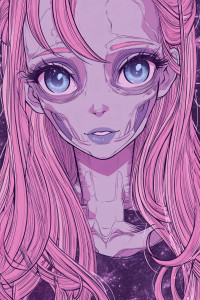 Cosmic Horror Anime Vinyl Car Decal Sticker – Waterproof & UV-Resistant 8"