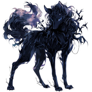 Shadowy Quadrupedal Creature Vinyl Car Decal Sticker – Waterproof & UV-Resistant 8"