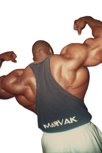 Muscular Bodybuilder Flex Vinyl Car Decal Sticker – Waterproof & UV-Resistant 8"