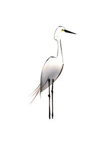 White Egret Illustration Vinyl Car Decal Sticker – Waterproof & UV-Resistant 8" White Egret Illustration Vinyl Car Decal Sticker – Waterproof & UV-Resistant 8"