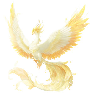 Light Phoenix Vinyl Car Decal Sticker – Waterproof & UV-Resistant 8"