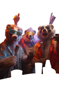 Singing Badgers Karaoke Vinyl Car Decal Sticker – Waterproof & UV-Resistant 8"