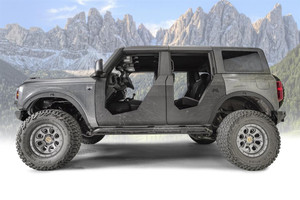 Upgrade Your Ford Bronco with Fab Fours Fender Trim for Up to 35 Inch Tires | Matte Black Steel