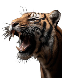 Roaring Tiger V43 Vinyl Car Decal Sticker – Waterproof & UV-Resistant 8"