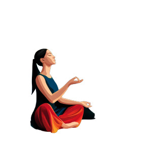 Psychedelic Yoga Vinyl Car Decal Sticker – Waterproof & UV-Resistant 8"