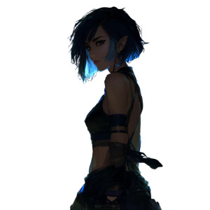 Goth Punk Elf Vinyl Car Decal Sticker – Waterproof & UV-Resistant 8"