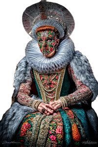 Noblewoman In Mask Vinyl Car Decal Sticker – Waterproof & UV-Resistant 8" Noblewoman In Mask Vinyl Car Decal Sticker – Waterproof & UV-Resistant 8"