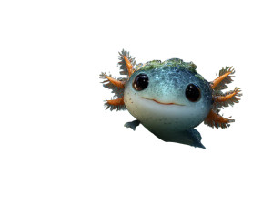 Arnold The Axolotl Vinyl Car Decal Sticker – Waterproof & UV-Resistant 8"