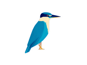 Kingfisher Logo Vinyl Car Decal Sticker – Waterproof & UV-Resistant 8"