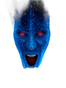 Demonic Vampire Face V4 Vinyl Car Decal Sticker – Waterproof & UV-Resistant 8"