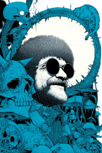 Trippy Bob Ross Vinyl Car Decal Sticker – Waterproof & UV-Resistant 8"