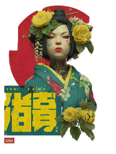 Gangster Geisha Princess V2 Vinyl Car Decal Sticker – Waterproof & UV-Resistant 8" Gangster Geisha Princess V2 Vinyl Car Decal Sticker – Waterproof & UV-Resistant 8"