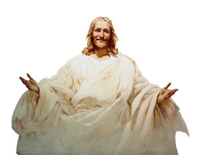Jesus Christ Smiling Vinyl Car Decal Sticker – Waterproof & UV-Resistant 8"