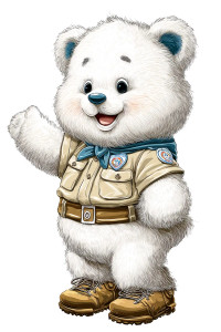Baby Ranger Bear Vinyl Car Decal Sticker – Waterproof & UV-Resistant 8"