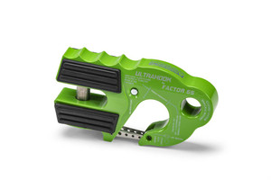 Ultimate Winch Clevis Hook | Factor 55 Ultra Hook for 3/8 Inch Rope | 16000lbs Capacity | Foldable, Lightweight, Green