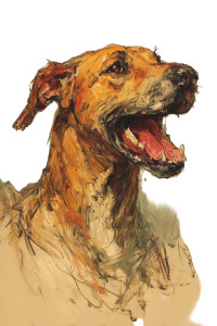 Ridgeback Portrait Vinyl Car Decal Sticker – Waterproof & UV-Resistant 8"