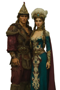 Royal Scythian Portrait Vinyl Car Decal Sticker – Waterproof & UV-Resistant 8"