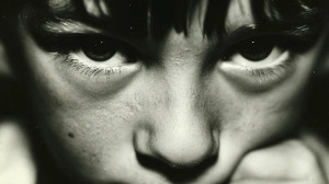 Angry Adolescent Stare Vinyl Car Decal Sticker – Waterproof & UV-Resistant 8"