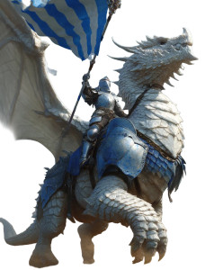 Armored Dragon Knight Vinyl Car Decal Sticker – Waterproof & UV-Resistant 8"