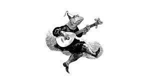 Frog Troubadour Vinyl Car Decal Sticker – Waterproof & UV-Resistant 8" Frog Troubadour Vinyl Car Decal Sticker – Waterproof & UV-Resistant 8"