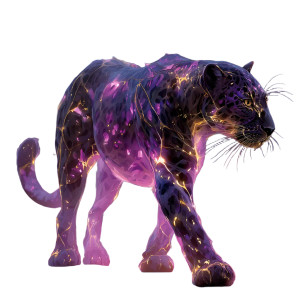 Electric Panther Vinyl Car Decal Sticker – Waterproof & UV-Resistant 8"