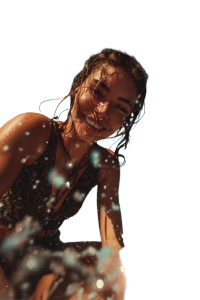 Summer Splash Vinyl Car Decal Sticker – Waterproof & UV-Resistant 8"