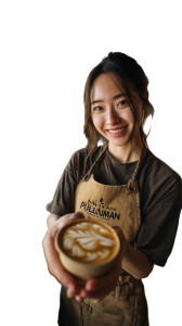 Korean Barista Portrait Vinyl Car Decal Sticker – Waterproof & UV-Resistant 8" Korean Barista Portrait Vinyl Car Decal Sticker – Waterproof & UV-Resistant 8"