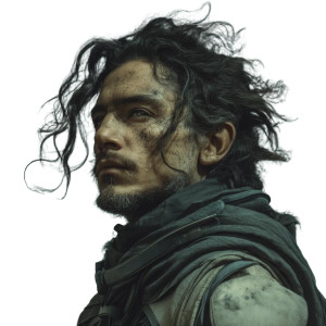 Mysterious Futuristic Warrior Vinyl Car Decal Sticker – Waterproof & UV-Resistant 8"