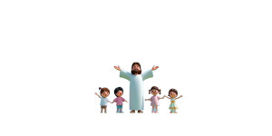 Jesus With Children Vinyl Car Decal Sticker – Waterproof & UV-Resistant 8"