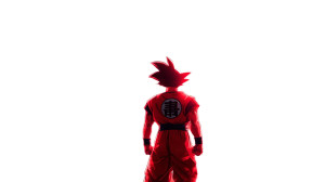 Goku Cyberpunk Glow Vinyl Car Decal Sticker – Waterproof & UV-Resistant 8"