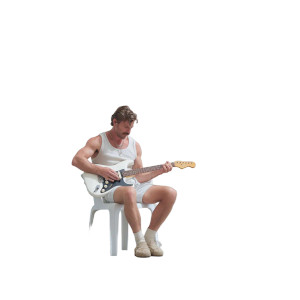 Man Playing Guitar Vinyl Car Decal Sticker – Waterproof & UV-Resistant 8" Man Playing Guitar Vinyl Car Decal Sticker – Waterproof & UV-Resistant 8"