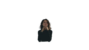 Office Woman Portrait Vinyl Car Decal Sticker – Waterproof & UV-Resistant 8"