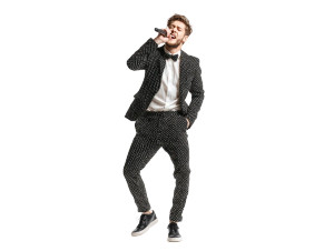 European Male Singer Vinyl Car Decal Sticker – Waterproof & UV-Resistant 8"