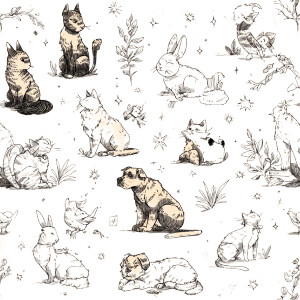 Whimsical Animal Sheet Vinyl Car Decal Sticker – Waterproof & UV-Resistant 8"