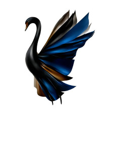 Swan Flight Logo Vinyl Car Decal Sticker – Waterproof & UV-Resistant 8"