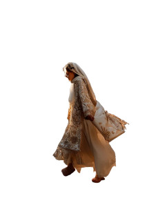 Arab Woman Walking Vinyl Car Decal Sticker – Waterproof & UV-Resistant 8"