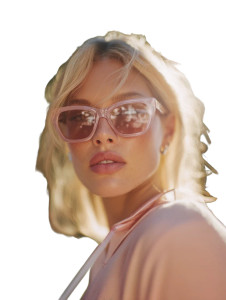 Confident Blonde Walker Vinyl Car Decal Sticker – Waterproof & UV-Resistant 8"