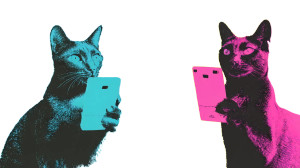 Pop Art Cats Vinyl Car Decal Sticker – Waterproof & UV-Resistant 8"