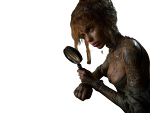 Tribal Tattooed Redhead Vinyl Car Decal Sticker – Waterproof & UV-Resistant 8"