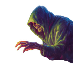 Hooded Digital Phantom Vinyl Car Decal Sticker – Waterproof & UV-Resistant 8"