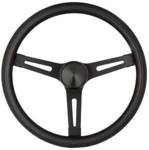 Grant Products Classic Series 3-Spoke Steering Wheel | Black Foam Grip | Sporty Look | Matching Horn Button