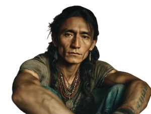 Native American Man Vinyl Car Decal Sticker – Waterproof & UV-Resistant 8" Native American Man Vinyl Car Decal Sticker – Waterproof & UV-Resistant 8"