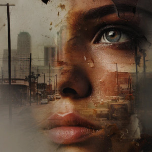 Beautiful Crying Woman Vinyl Car Decal Sticker – Waterproof & UV-Resistant 8"