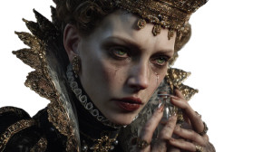 Renaissance Queen Portrait Vinyl Car Decal Sticker – Waterproof & UV-Resistant 8"